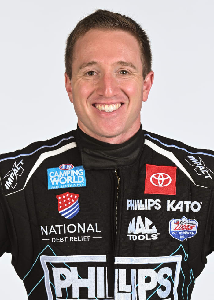 Justin Ashley has his sights set on winning his first-ever Top Fuel championship this season -- and he's already well on his way after the first six races. Photo courtesy NHRA.